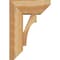 Ekena Millwork Westlake Slat Rough Sawn Bracket w/ Offset Brace, Western Red Cedar, 8"W x 18"D x 26"H BKT0806X18X26WTL06RWR - alternate 3